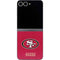 NFL San Francisco 49ers Distressed Galaxy Z Flip6 Skin