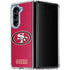 NFL San Francisco 49ers Distressed Galaxy Z Fold5 5G Clear Case