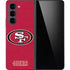 NFL San Francisco 49ers Distressed Galaxy Z Fold5 5G Skin