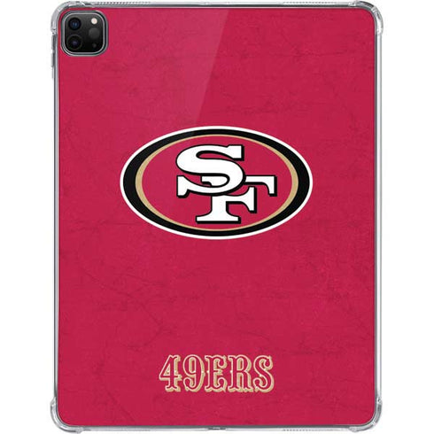 NFL San Francisco 49ers Distressed iPad Pro 11in (2024) Clear Case