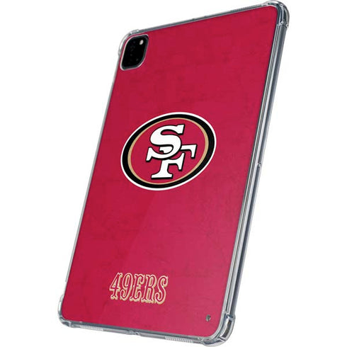 NFL San Francisco 49ers Distressed iPad Pro 11in (2024) Clear Case