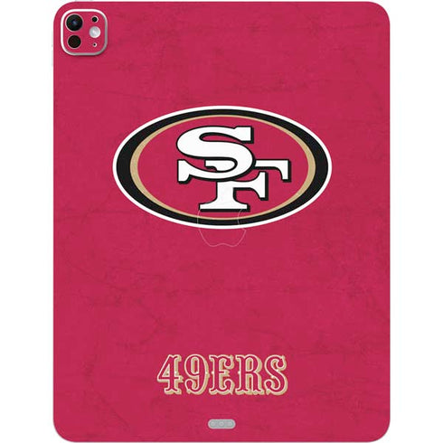 NFL San Francisco 49ers Distressed iPad Pro 13in M4 (2024) Skin