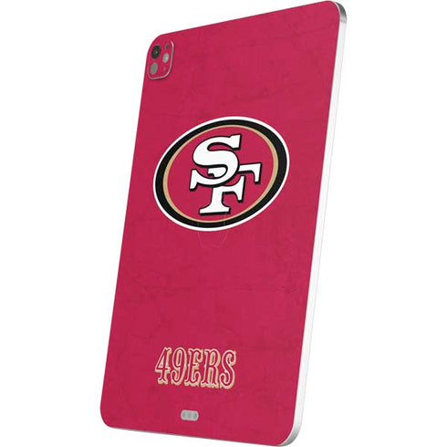 NFL San Francisco 49ers Distressed iPad Pro 13in M4 (2024) Skin