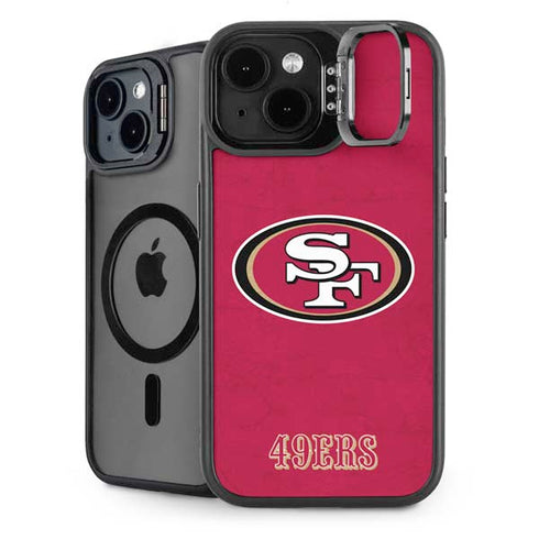NFL San Francisco 49ers Distressed iPhone 13 Kickstand Case