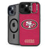 NFL San Francisco 49ers Distressed iPhone 13 Kickstand Case