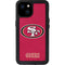 NFL San Francisco 49ers Distressed iPhone 15 Plus Waterproof Case