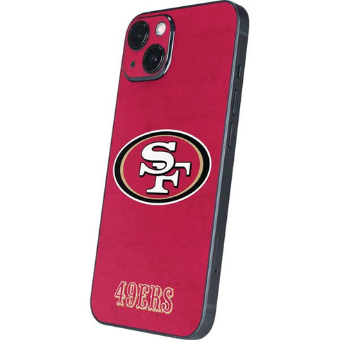 NFL San Francisco 49ers Distressed iPhone 15 Skin