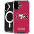 NFL San Francisco 49ers Distressed iPhone 16 MagSafe Case