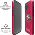 NFL San Francisco 49ers Distressed iPhone 16 Magsafe Impact Case