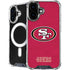 NFL San Francisco 49ers Distressed iPhone 16 Plus MagSafe Case
