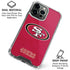NFL San Francisco 49ers Distressed iPhone 16 Pro Max Clear Case