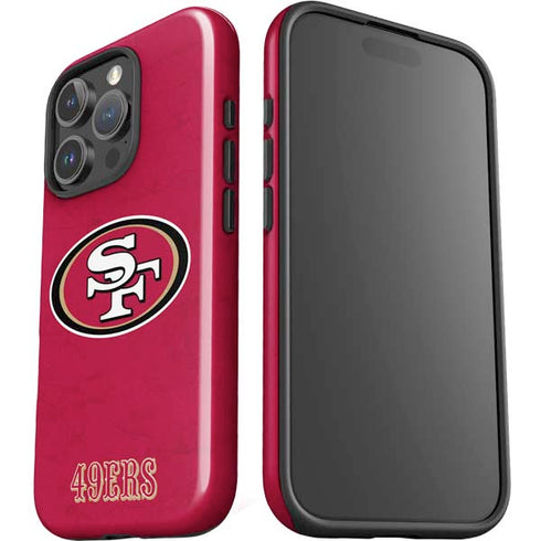 NFL San Francisco 49ers Distressed iPhone 16 Pro Max Impact Case