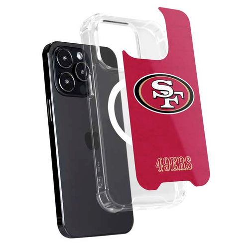 NFL San Francisco 49ers Distressed iPhone 16 Pro Max MagSafe Case