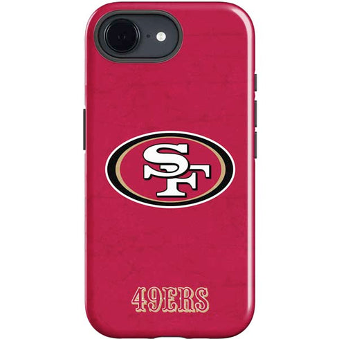 NFL San Francisco 49ers Distressed iPhone 16e Impact Case