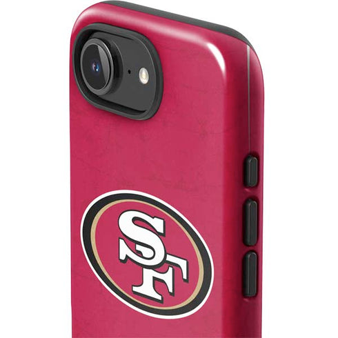 NFL San Francisco 49ers Distressed iPhone 16e Impact Case