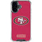 NFL San Francisco 49ers Distressed iPhone 17 Clear Case