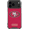 NFL San Francisco 49ers Distressed iPhone 18 Pro Max Clear Case