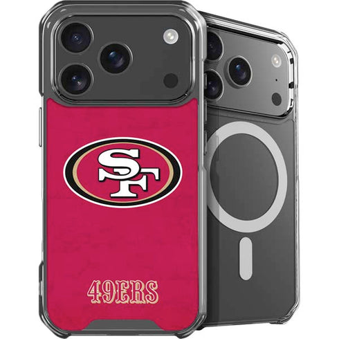 NFL San Francisco 49ers Distressed iPhone 18 Pro Max MagSafe Case