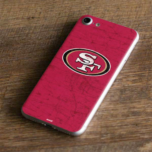 NFL San Francisco 49ers Distressed iPhone 8 Skin