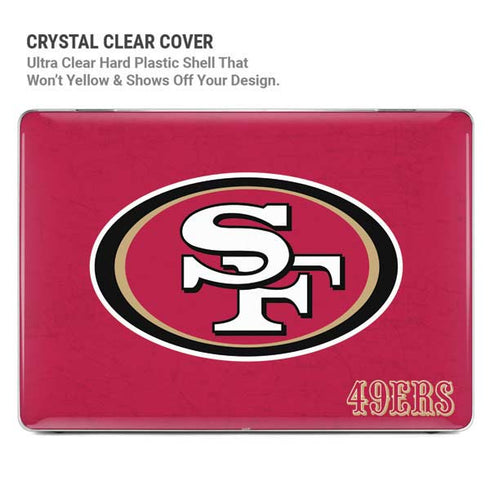NFL San Francisco 49ers Distressed MacBook Pro 14in (2021-24) Case plus Skin