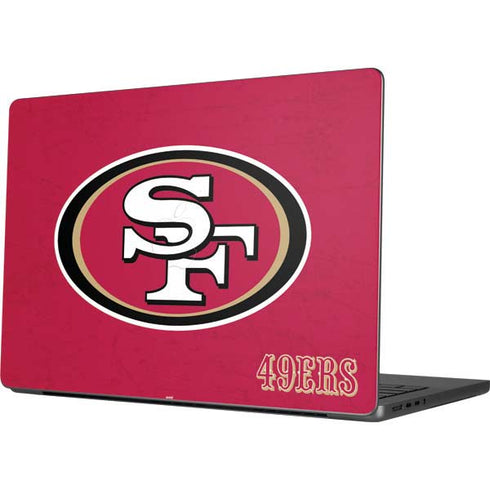 NFL San Francisco 49ers Distressed Apple MacBook Pro 14-inch Skin
