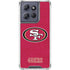NFL San Francisco 49ers Distressed Moto G 5G (2025) Clear Case