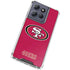 NFL San Francisco 49ers Distressed Moto G 5G (2025) Clear Case
