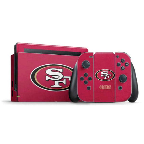 NFL San Francisco 49ers Distressed Nintendo Skins