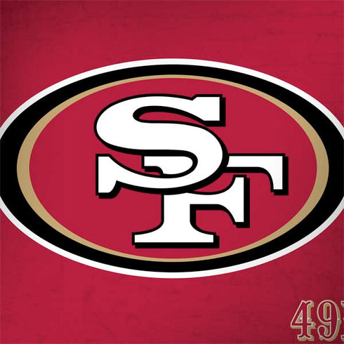 NFL San Francisco 49ers Distressed PlayStation 4 Gold Wireless Headset Skin