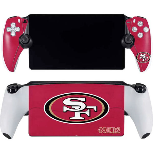 NFL San Francisco 49ers Distressed PlayStation Portal Remote Player Skin