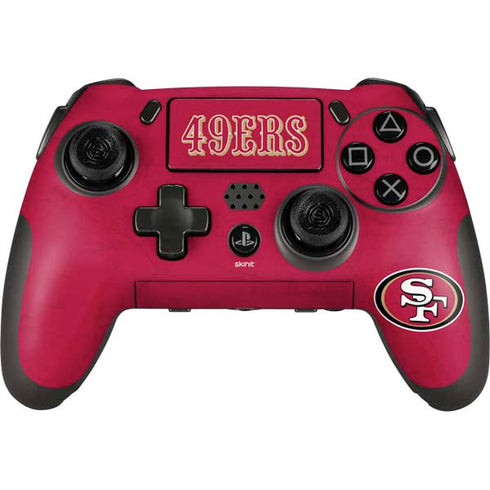 NFL San Francisco 49ers Distressed PlayStation Scuf Vantage 2 Controller Skin