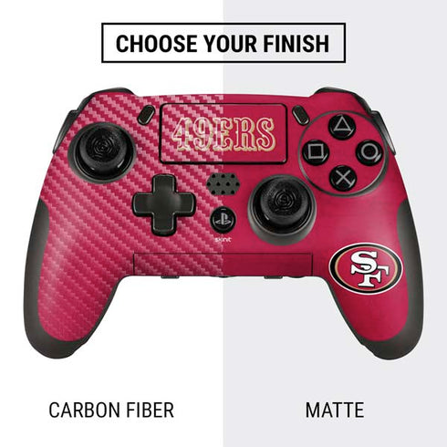 NFL San Francisco 49ers Distressed PlayStation Scuf Vantage 2 Controller Skin