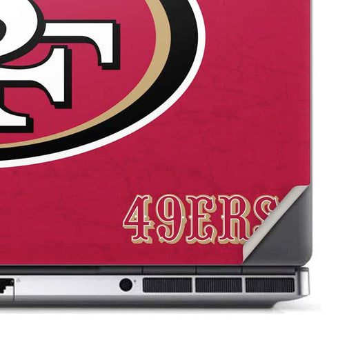 NFL San Francisco 49ers Distressed Dell Precision Skin