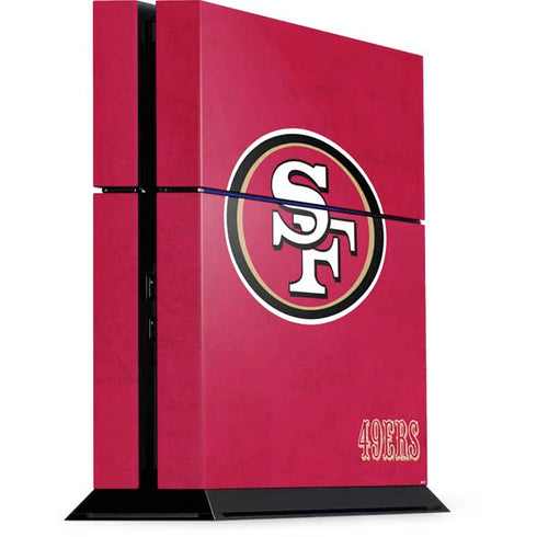 NFL San Francisco 49ers Distressed PlayStation PS4 Skins