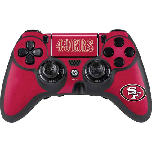 NFL San Francisco 49ers Distressed PlayStation PS4 Skins