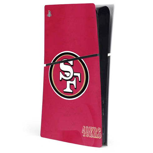 NFL San Francisco 49ers Distressed PlayStation PS5 Skins