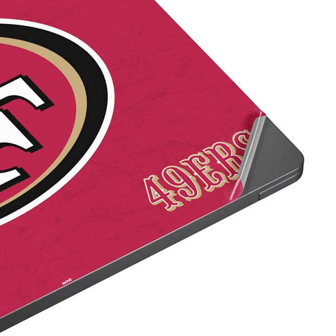 NFL San Francisco 49ers Distressed Surface Laptop 7 15in Skin