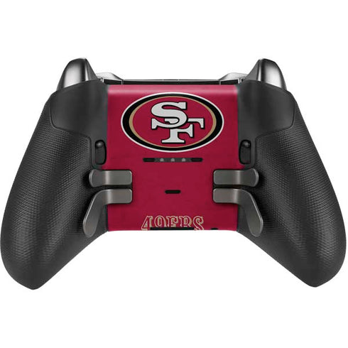 NFL San Francisco 49ers Distressed Xbox Elite Wireless Controller Series 2 Skin