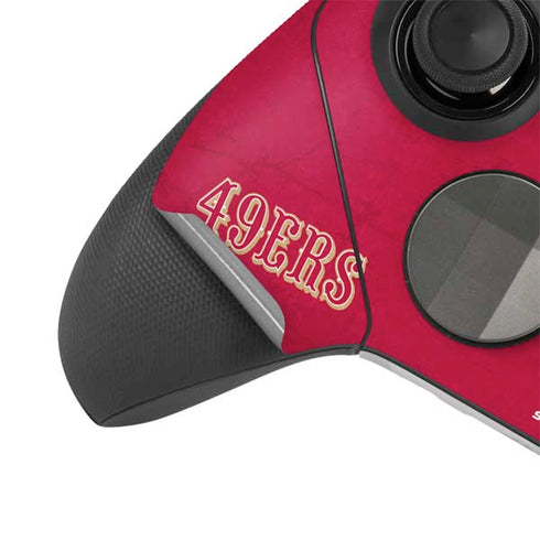 NFL San Francisco 49ers Distressed Xbox Elite Wireless Controller Series 2 Skin