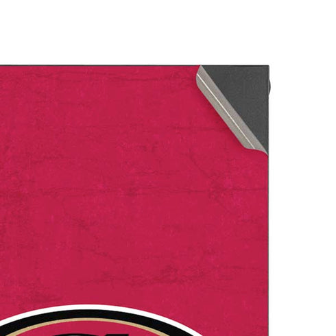 NFL San Francisco 49ers Distressed XBox Series X Digital Edition Console Skin