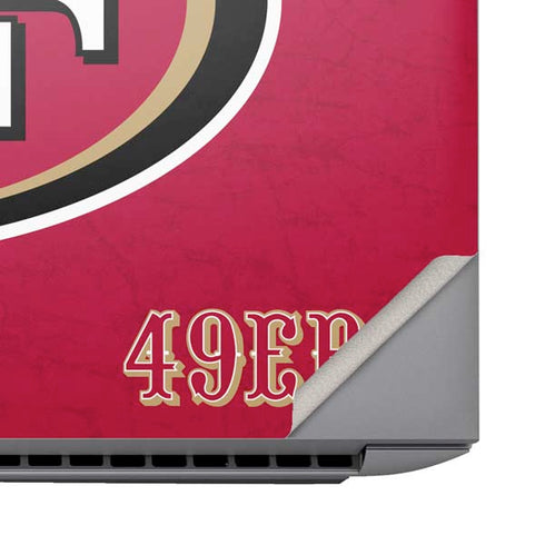 NFL San Francisco 49ers Distressed HP ZBook Fury 16 G10 Skin