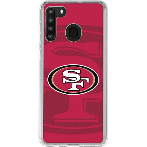 NFL San Francisco 49ers Double Vision Galaxy A21 Clear Case