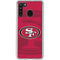 NFL San Francisco 49ers Double Vision Galaxy A21 Clear Case
