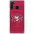NFL San Francisco 49ers Double Vision Galaxy A21 Clear Case