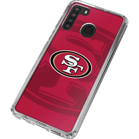NFL San Francisco 49ers Double Vision Galaxy A21 Clear Case
