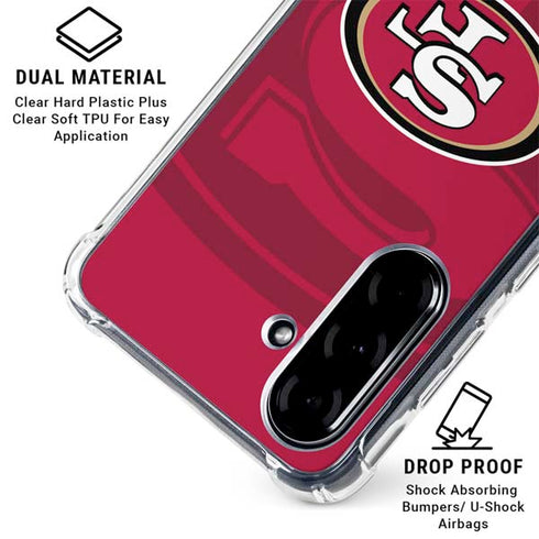NFL San Francisco 49ers Double Vision Galaxy A36 5G Clear Case