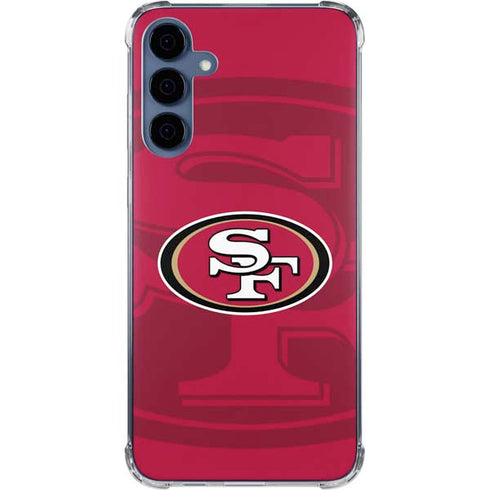 NFL San Francisco 49ers Double Vision Galaxy A55 5G Clear Case