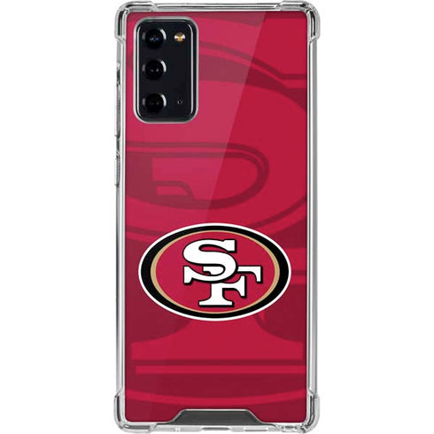 NFL San Francisco 49ers Double Vision Galaxy Note20 5G Clear Case