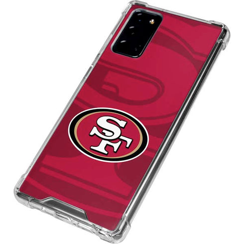 NFL San Francisco 49ers Double Vision Galaxy Note20 5G Clear Case