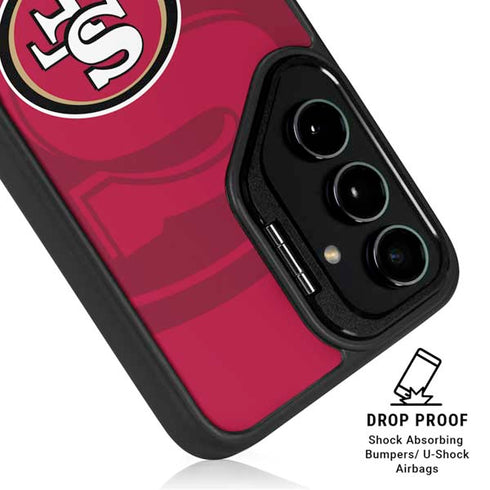 NFL San Francisco 49ers Double Vision Galaxy S24 FE Kickstand Case